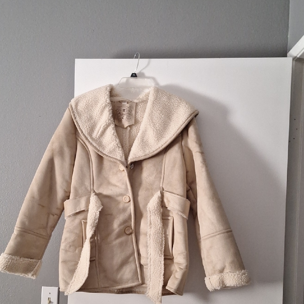 Chic Tan Pea Coat for Women